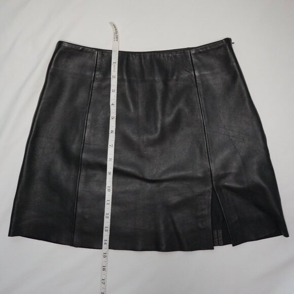 Reformation Veda Margie Leather Mini Skirt - Size 2 - Picture 13 of 14